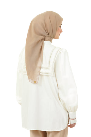 Avaline Layer Shirt - Broken White