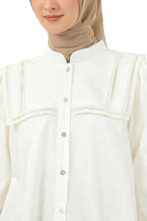 Avaline Layer Shirt - Broken White