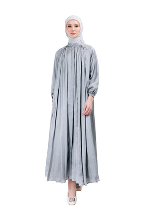 Ayumi Pleated Dress - Grey