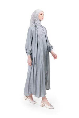 Ayumi Pleated Dress - Grey