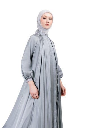 Ayumi Pleated Dress - Grey