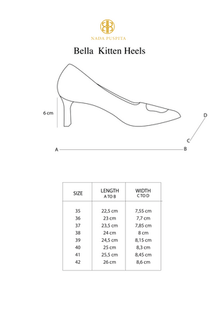 Bella Kitten Heels - Dark Gray