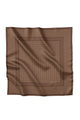 Intertwined Multiway Satin Scarf - Brown