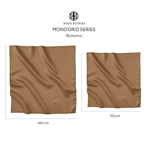 Monogrid Scarf Large - Butternut