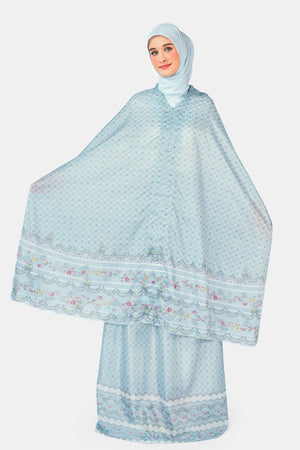 Romantic Eid Pocket Prayer Robe - Cascade