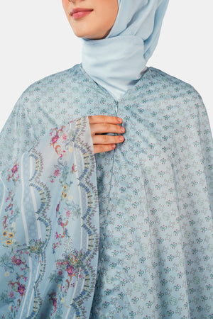 Romantic Eid Pocket Prayer Robe - Cascade