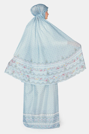 Romantic Eid Pocket Prayer Robe - Cascade
