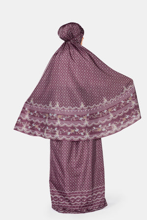 Romantic Eid Pocket Prayer Robe - Pomegranate