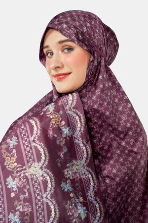 Romantic Eid Pocket Prayer Robe - Pomegranate