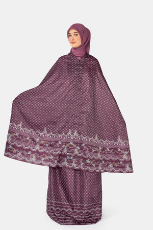 Romantic Eid Pocket Prayer Robe - Pomegranate