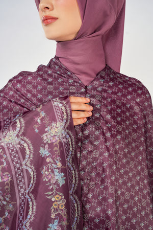 Romantic Eid Pocket Prayer Robe - Pomegranate