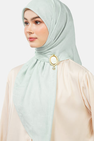 Basic Monogram Scarf - Ballad Blue