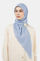 Basic Monogram Scarf - Dusty Blue