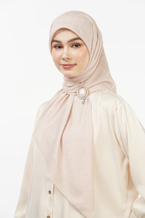 Basic Monogram Scarf - Morganite