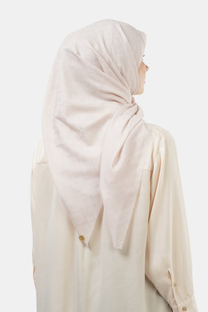 Basic Monogram Scarf - Sheer Pink