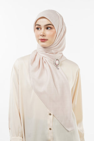 Basic Monogram Scarf - Sheer Pink