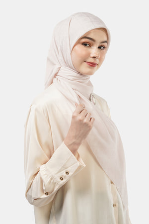 Basic Monogram Scarf - Sheer Pink