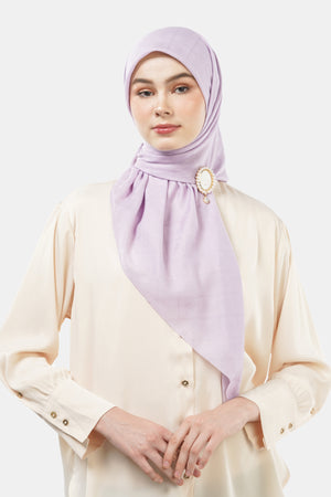 Basic Monogram Scarf - Orchid