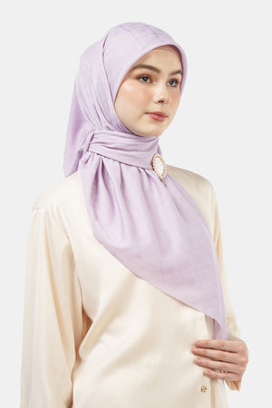 Basic Monogram Scarf - Orchid