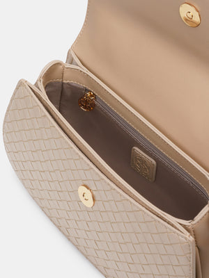Selena Top Handle Bag - Beige