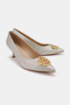Bella Kitten Heels - Gold