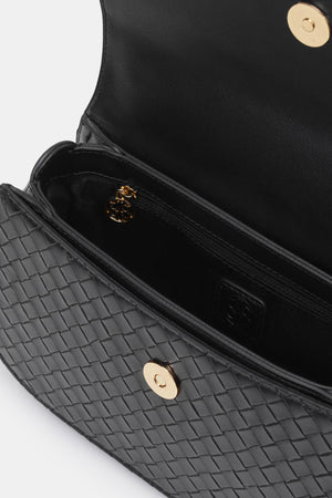 Selena Top Handle Bag - Black