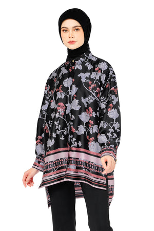 Bonjour Oversize Shirt - Black