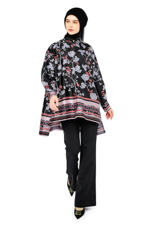 Bonjour Oversize Shirt - Black