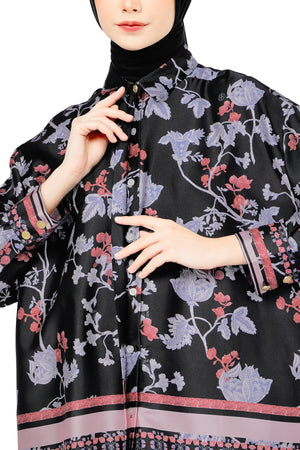 Bonjour Oversize Shirt - Black