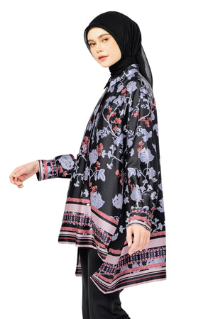 Bonjour Oversize Shirt - Black