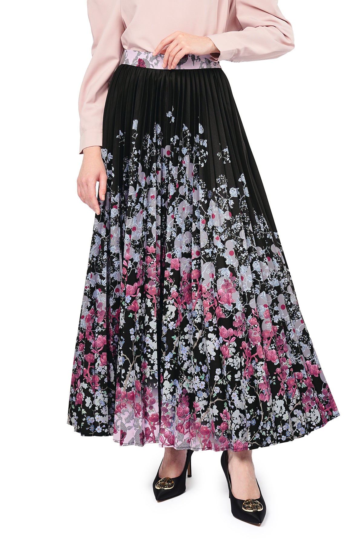 Bonjour Pleated Skirt - Black