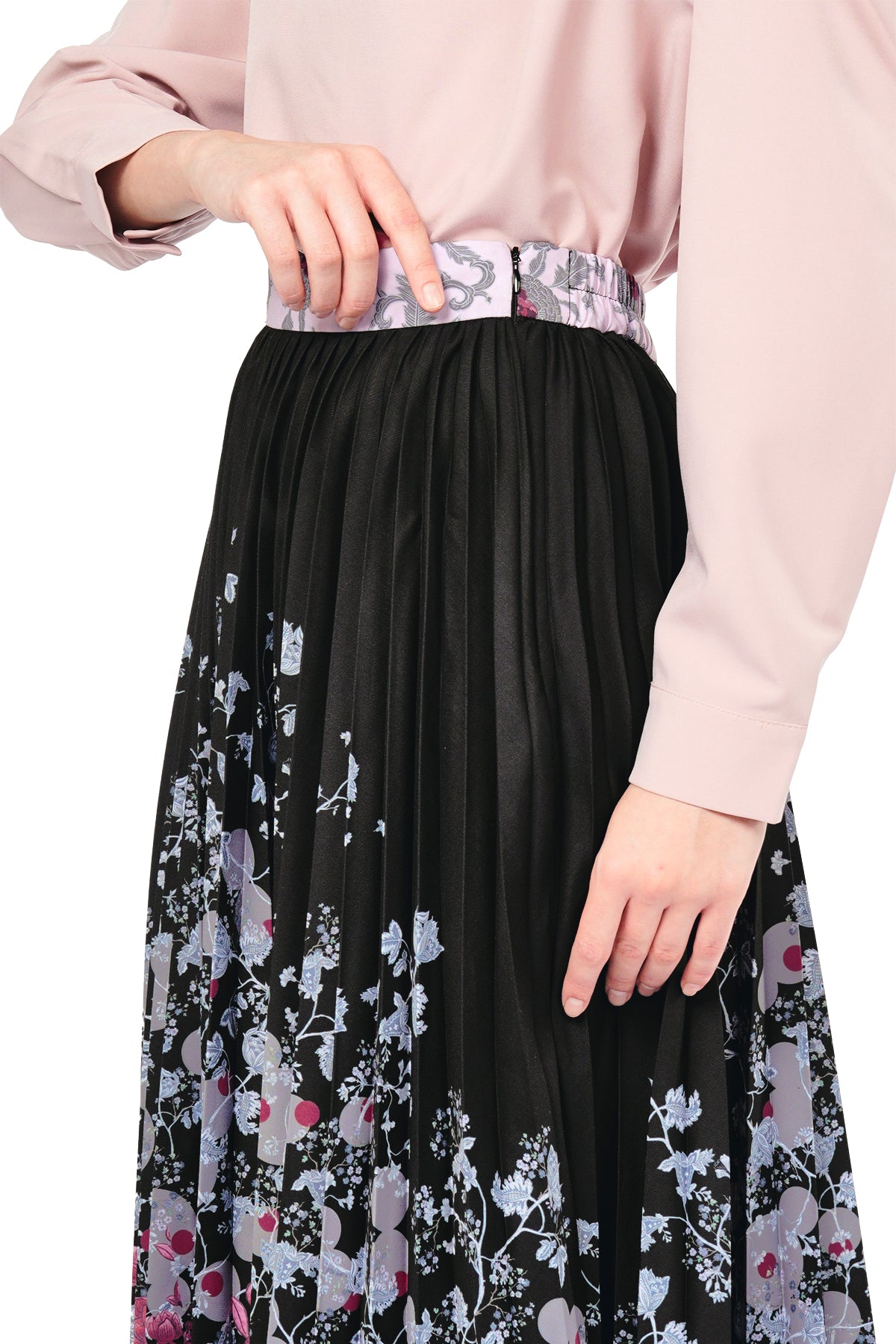 Bonjour Pleated Skirt - Black - Nada Puspita