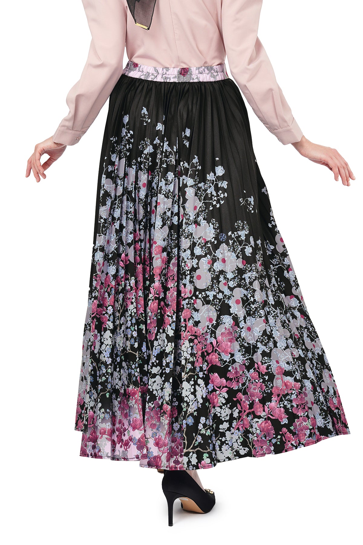 Bonjour Pleated Skirt - Black - Nada Puspita