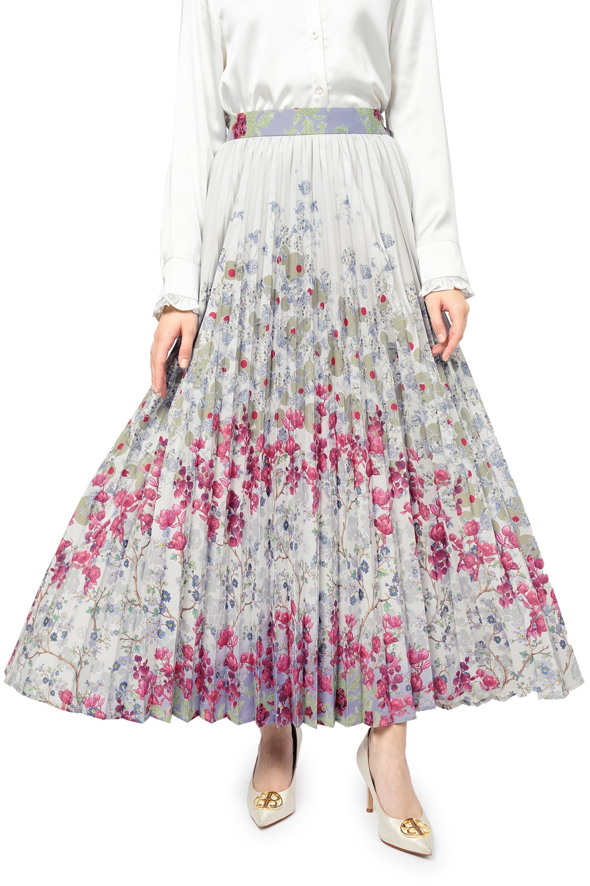 Bonjour Pleated Skirt - Ivory