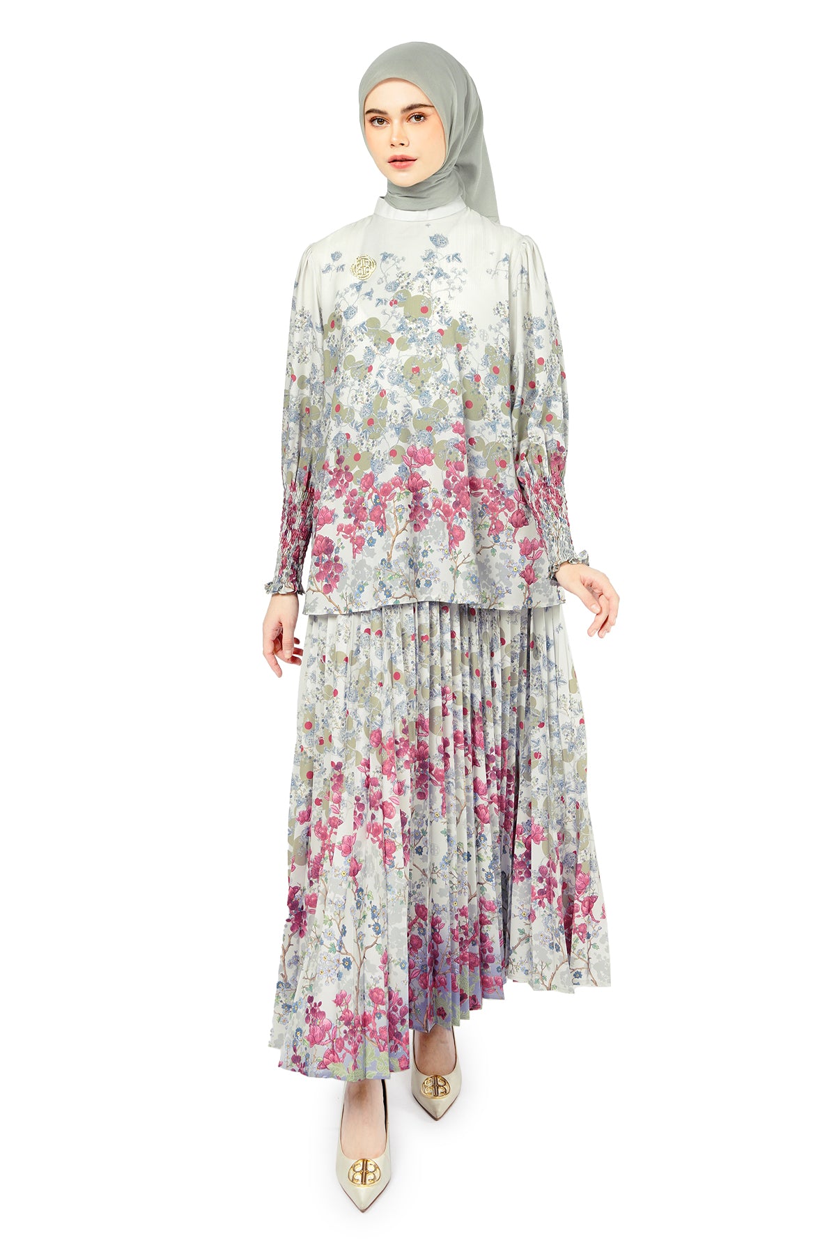 Bonjour Smock Blouse - Ivory - Nada Puspita
