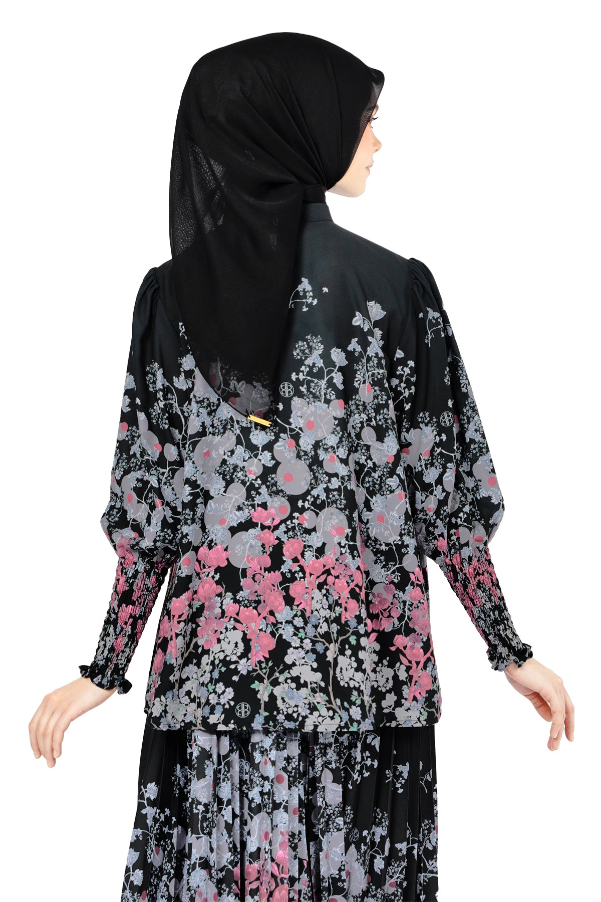 Bonjour Smock Blouse - Black - Nada Puspita