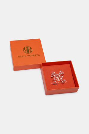 Bow Pearl Brooch - Ever Rose