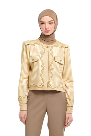 Ciao Bella Crop Shirt - Rustic Yellow