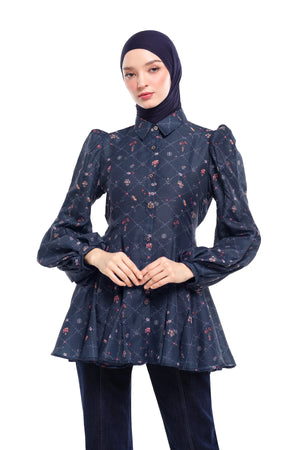 Ciao Bella Flare Shirt - Navy