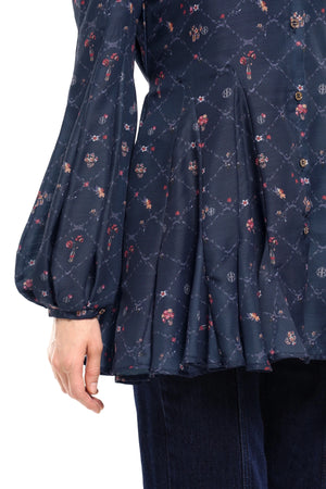 Ciao Bella Flare Shirt - Navy