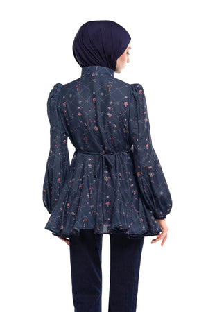 Ciao Bella Flare Shirt - Navy