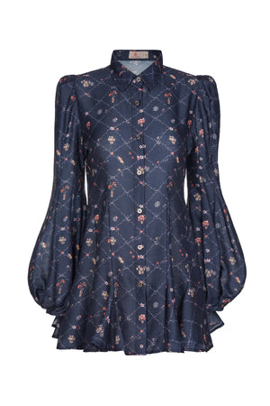 Ciao Bella Flare Shirt - Navy
