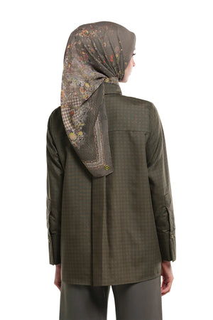 Ciao Bella Front Handkerchief Shirt - Brown