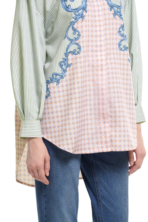 Ciao Bella Oversize Shirt - Green Blush