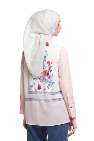 Ciao Bella Pleated Blouse - Blush