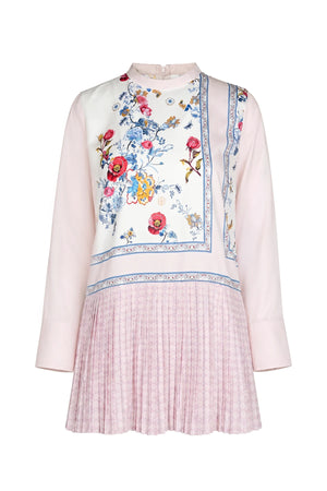 Ciao Bella Pleated Blouse - Blush