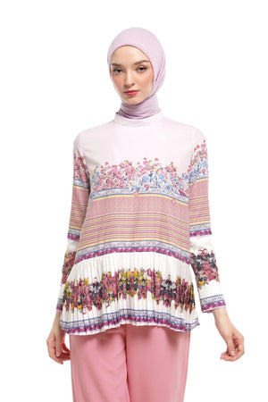 Ciao Bella Pleated Blouse - Pink