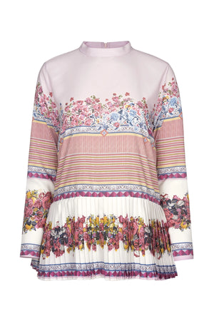 Ciao Bella Pleated Blouse - Pink