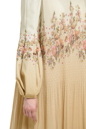Ciao Bella Pleated Maxi Dress - Rustic Yellow