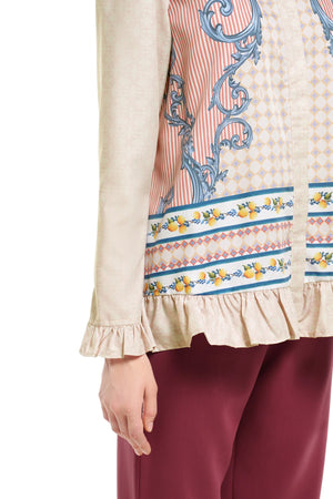 Ciao Bella Ruffled Shirt - Blush